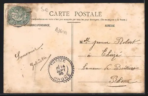 AK Bois-d`Oingt /Rhône, Le Monument, Place de la Chapelle