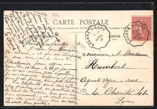 AK L`Arbresle, Le Grand Hôtel et l`Avenue de la Gare