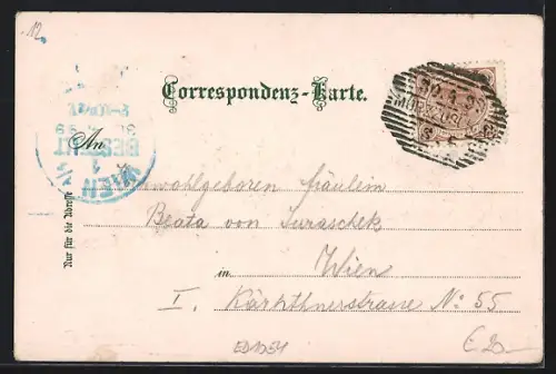 AK Mürzzuschlag, Wienerstrasse & Johannes-Platz