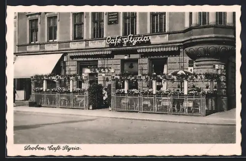 AK Leoben, Café Styria mit Terrasse