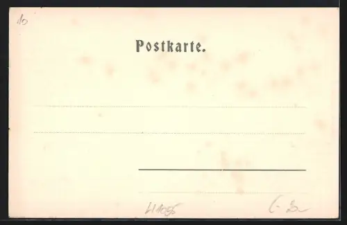 AK Eisenerz, Gasthof Zum heiligen Geist, Teilansicht mit Pfaffenstein