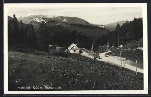 AK Niederalp, Hausansicht, Raxaussicht