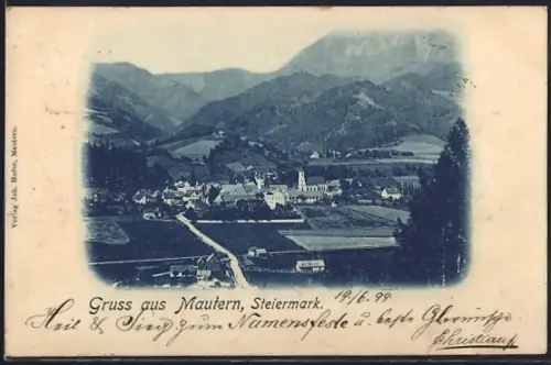 AK Mautern, Gesamtansicht aus der Vogelschau