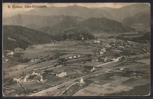 AK St. Michael /Obersteiermark, Panoramaansicht
