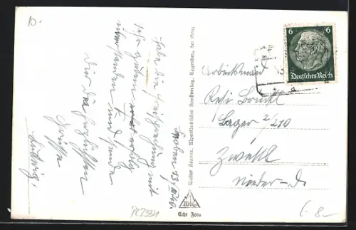 AK Leoben, Teilansicht mit Kirche