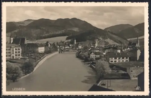 AK Leoben, Teilansicht mit Flusspartie