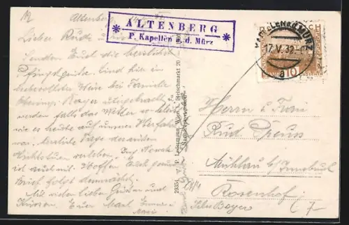 AK Altenberg, Gesamtansicht gegen die Schneealpe