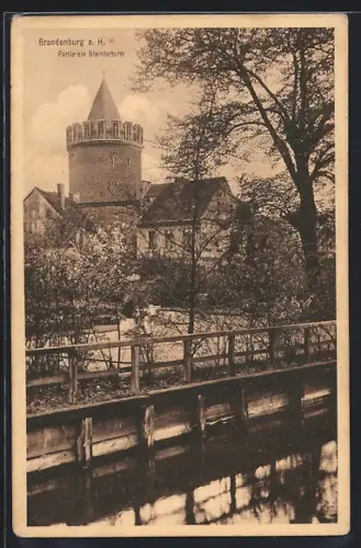 AK Brandenburg a. H., Partie am Steinturm