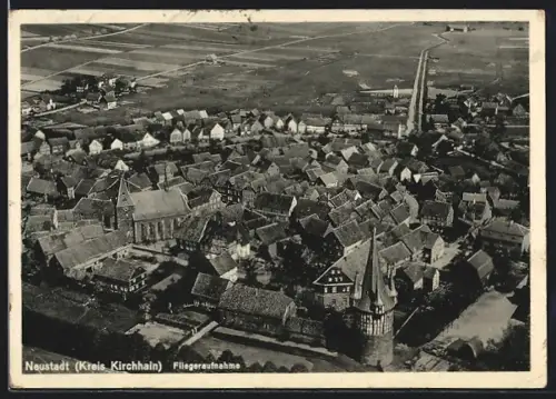 AK Neustadt /Kirchhain, Fliegeraufnahme