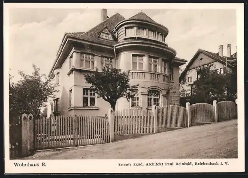 AK Reichenbach i. V., Wohnhaus B, Entwurf Architekt Paul Reinhold