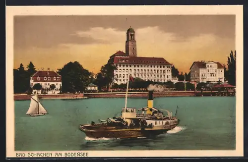 AK Bad Schachen am Bodensee, Boote auf dem See