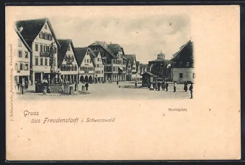 AK Freudenstadt i. Schwarzwald, Marktplatz