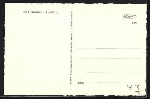 AK Gernsbach, Gasthaus zur Traube