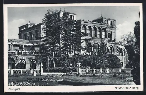 AK Stuttgart, Schloss Villa Berg