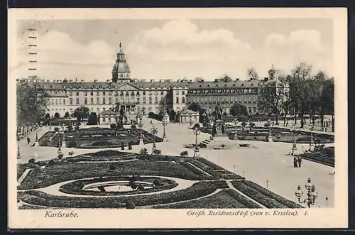 AK Karlsruhe, Grossh. Residenzschloss