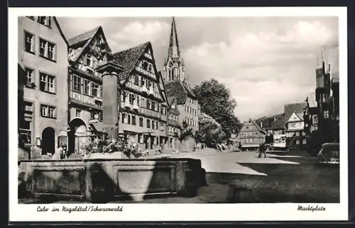AK Calw im Nagoldtal, Marktplatz