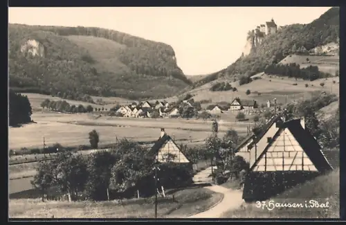 AK Hausen / Donautal, Ortspanorama