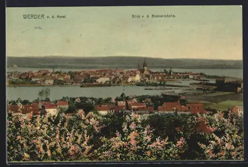 AK Werder a. d. Havel, Blick von der Bismarckhöhe