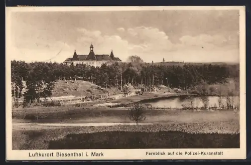 AK Biesenthal i. Mark, Fernblick auf die Polizei-Kuranstalt