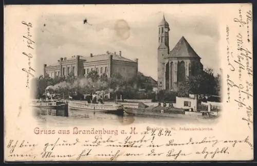 AK Brandenburg a. H., St. Johanneskirche