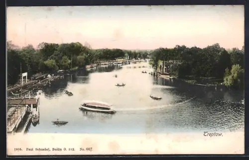 AK Treptow, Blick auf die Spree