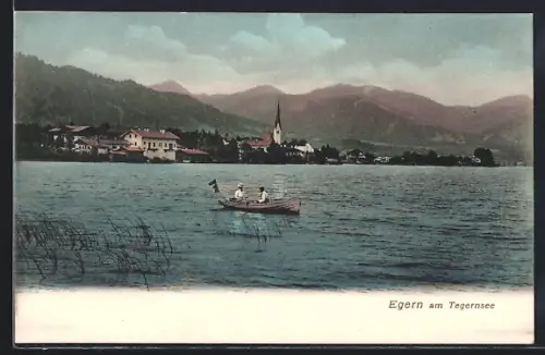 AK Egern am Tegernsee, Seeansicht