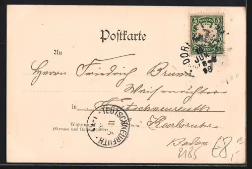 AK Kreuth, Ortsansicht mit dem Leonhardstein