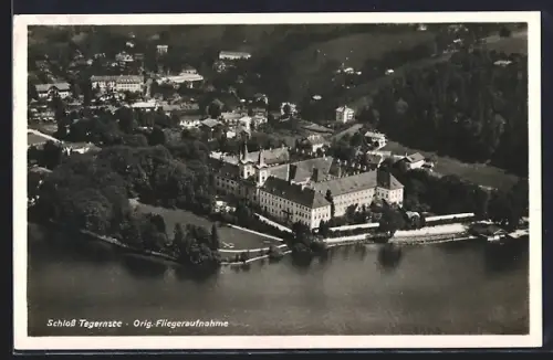 AK Tegernsee, Schloss Tegernsee vom Flugzeug aus