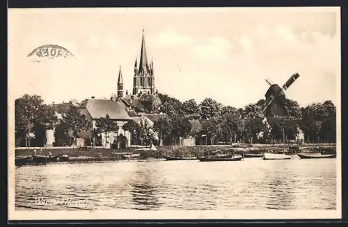 AK Werder /Havel, Mühle am Fluss