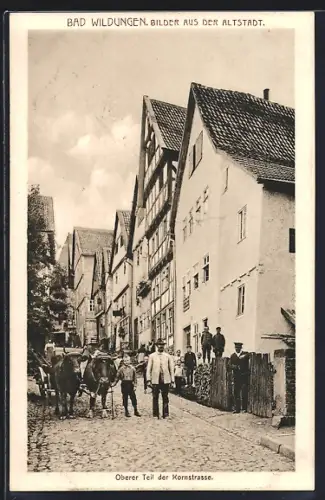 AK Bad Wildungen, Partie am oberen Teil der Kornstrasse