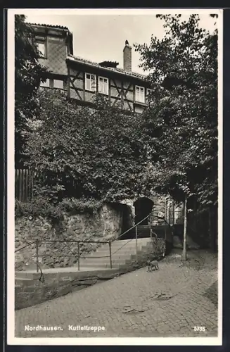 AK Nordhausen, Partie an der Kuteltreppe