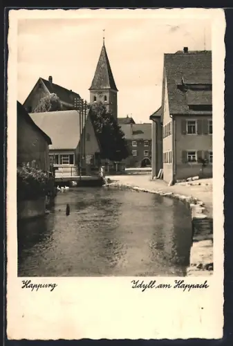 AK Happurg, Idyll am Happach mit Kirchturm
