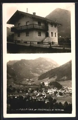 AK Ruhpolding, Ortsansicht mit Hochfelln