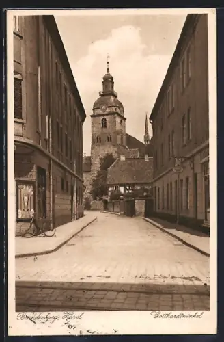 AK Brandenburg / Havel, Partie auf der Strasse am Gotthardtwinkel