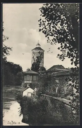 AK Alt-Isny /Allgäu, Zwinghof und Diebsturm