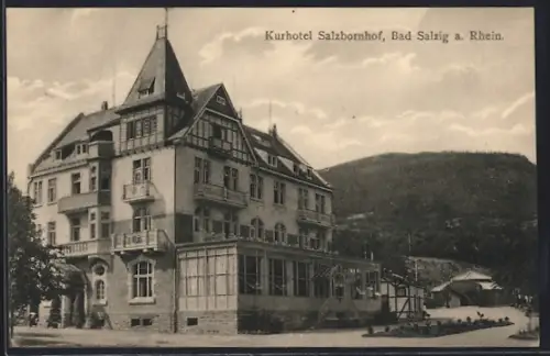 AK Bad Salzig, Kurhotel mit Veranda