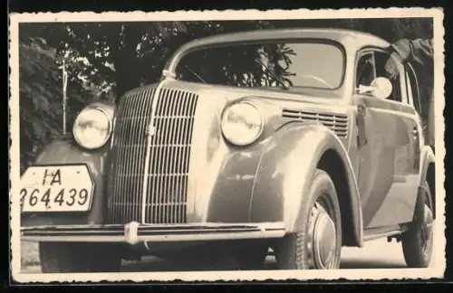 AK Opel Kadett mit Kennzeichen