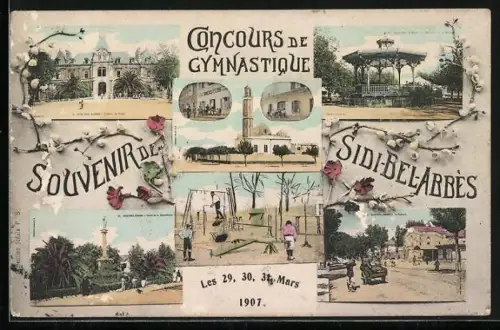 AK Sidi-Bel-Abbès, Concours de Gymnastique 1907