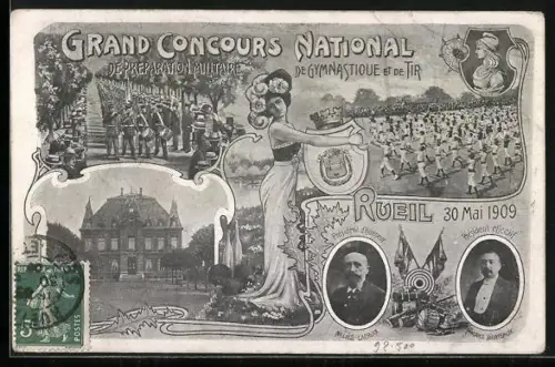AK Rueil, Grand Concours National de Gymnastique et de Tir 1909