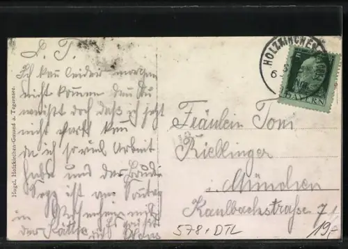 AK Holzkirchen / Obb., 1. Schauflug im bayr. Hochland, Alpenblumentag 1912