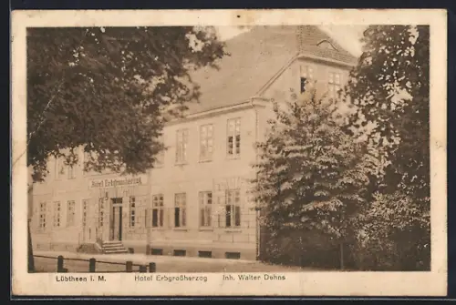 AK Lübtheen i. M., Hotel Erbgrossherzog, Inh. Walter Dehns