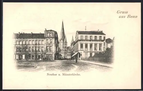 AK Bonn, Neuthor und Münsterkirche