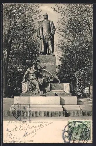 AK Mannheim, Das Bismarckdenkmal