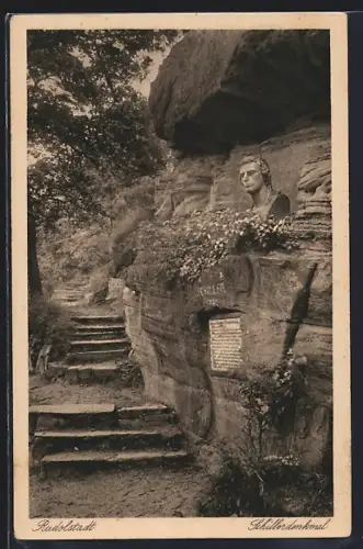 AK Rudolstadt, Am Schillerdenkmal