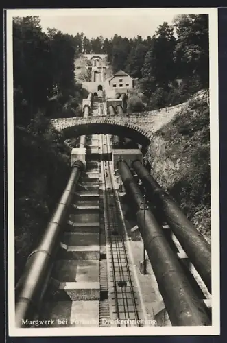 AK Murgwerk bei Forbach, Druckrohrleitung