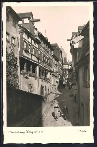 AK Meersburg, Steigstrasse aus der Vogelschau