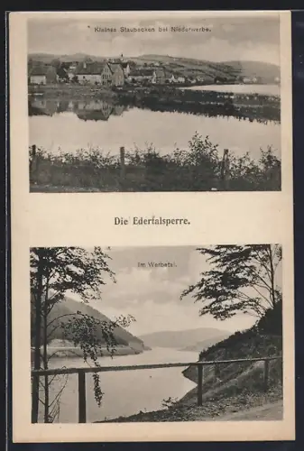 AK Niederwerbe, Kleines Staubecken, Im Werbetal, Edertalsperre