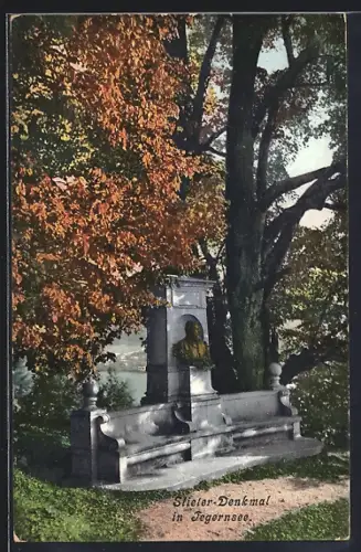 AK Tegernsee, Stieler-Denkmal
