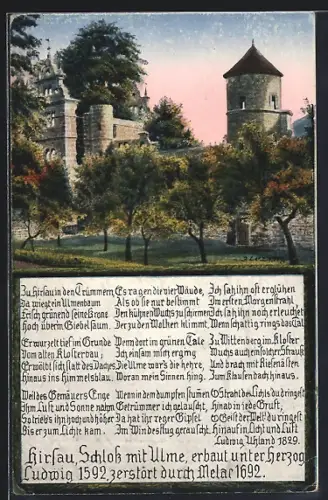 AK Hirsau, Schloss mit Ulme