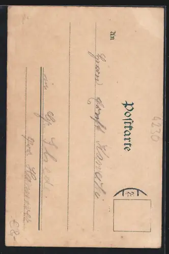 AK Wesel / Rhein, Willibrordi-Kirche mit Springbrunnen